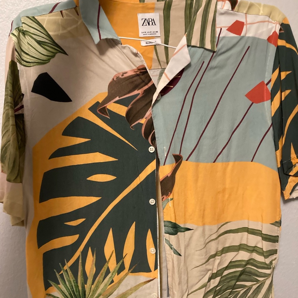 Zara men button shirt